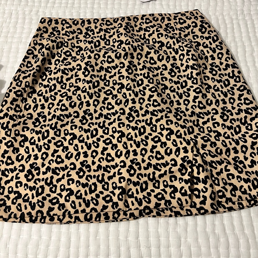Leopard Print Skirt NWT